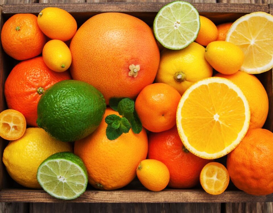 Caja de cítricos de temporada